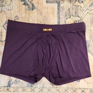 H&M Men's Rich Purple Boxer Briefs Tactel Stretch Discountinued